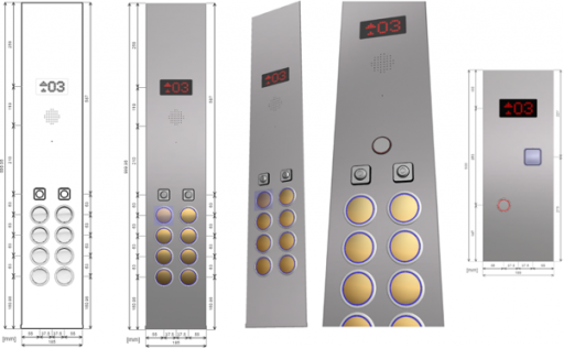 Elevator operation panel configuration