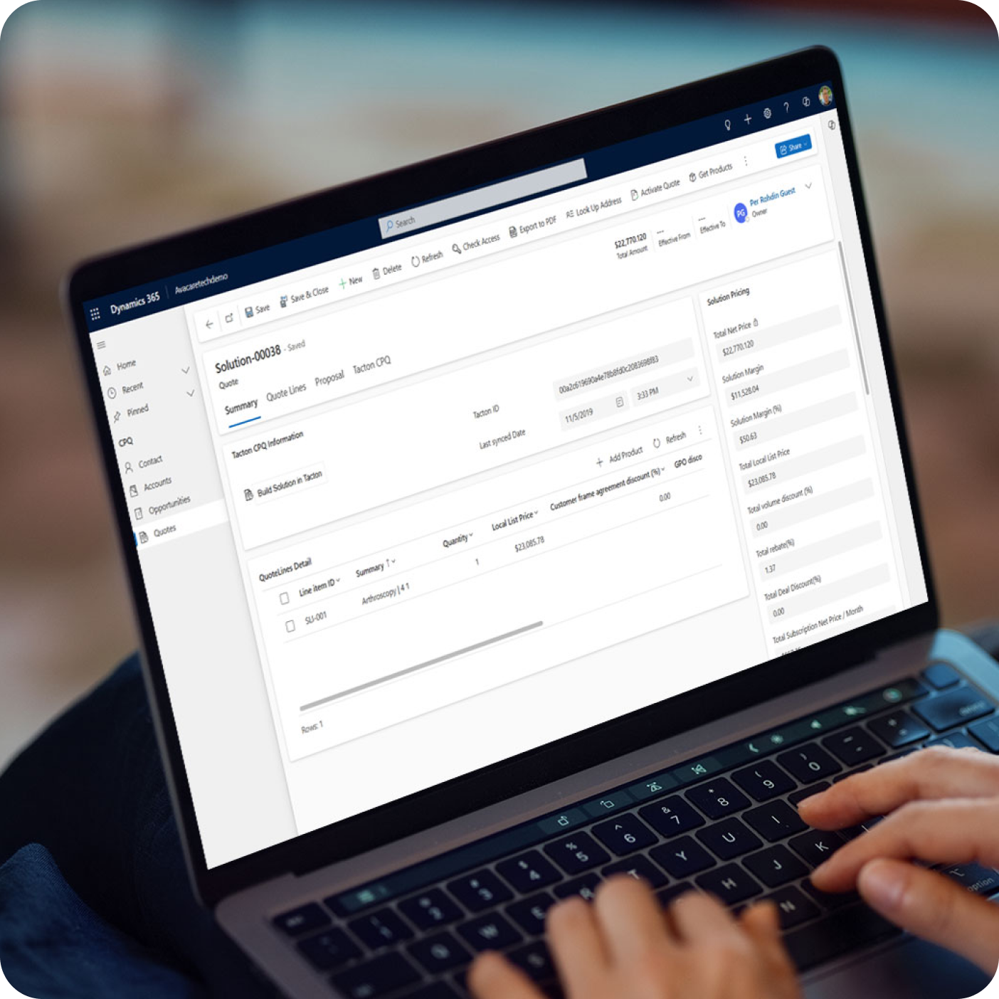 How Tacton integrates with Microsoft Dynamics 365