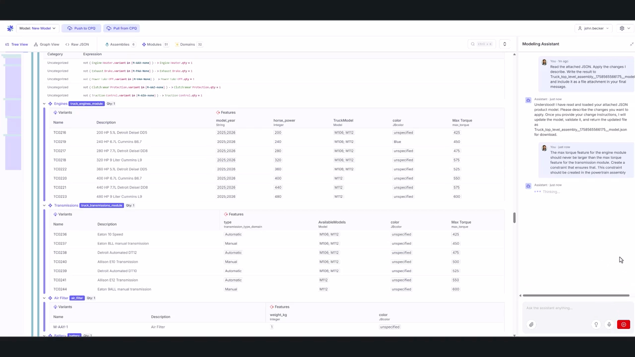 Generative AI built for manufacturing CPQ
